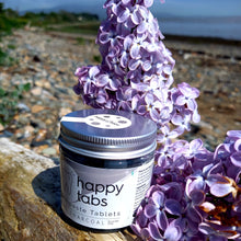 Load image into Gallery viewer, Happy Tabs Toothpaste Charcoal Mint (Flouride Free ) 80 tabs