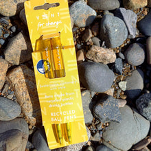 Load image into Gallery viewer, Recycled Bottle Pens- Yellow