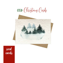 Load image into Gallery viewer, Green Forest- Plantable Christmas Card