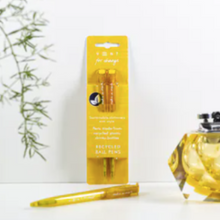 Load image into Gallery viewer, RECYCLED DRINKS BOTTLE PENS, MAKE A MARK – YELLOW stationary OH MY GOOD Ireland