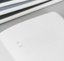 Load image into Gallery viewer, RECYCLED LEATHER A5 LINED NOTEBOOK. - BURNT ORANGE stationary OH MY GOOD Ireland