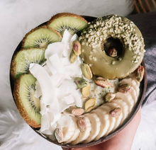 Load image into Gallery viewer, CLASSIC COCONUT BOWL WITH RECLAIMED WOODEN SPOON coconut bowl OH MY GOOD Ireland