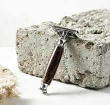 Load image into Gallery viewer, DARK BAMBOO REUSABLE SAFETY RAZOR (THICK HANDLE) Health and beauty OH MY GOOD Ireland