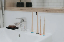 Load image into Gallery viewer, BAMBOO TOOTHBRUSH - RED (ADULT) Toothbrushes OH MY GOOD Ireland
