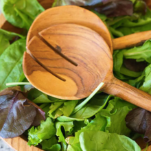 Load image into Gallery viewer, WHITE BATIK BONE HANDLE SALAD SERVERS Salad server OH MY GOOD Ireland