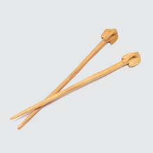 Load image into Gallery viewer, HAND CARVED OLIVE WOOD ELEPHANT CHOPSTICKS Chopsticks OH MY GOOD Ireland