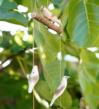 Load image into Gallery viewer, HANDCRAFTED NATURAL WOOD BIRD MOBILE OH MY GOOD Ireland