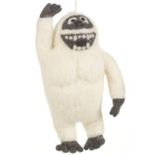 Load image into Gallery viewer, HANDMADE FELT YETI BIODEGRADABLE HANGING DECORATION Seasonal & Holiday Decorations OH MY GOOD Ireland