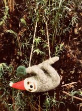 Load image into Gallery viewer, HANDMADE FELT BIODEGRADABLE CHRISTMAS SLOTH TREE HANGING DECORATION Seasonal & Holiday Decorations OH MY GOOD Ireland