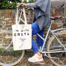 Load image into Gallery viewer, Greta Salvaged Fibre Tote (Black)