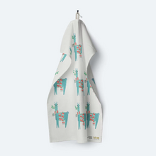 Load image into Gallery viewer, Mistletoe Llama Christmas Tea Towel
