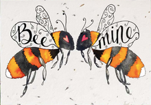 Load image into Gallery viewer, Bee Mine Plantable Valentine&#39;s Day Card
