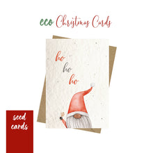 Load image into Gallery viewer, Ho Ho Ho Christmas Gnome -Plantable Christmas Card