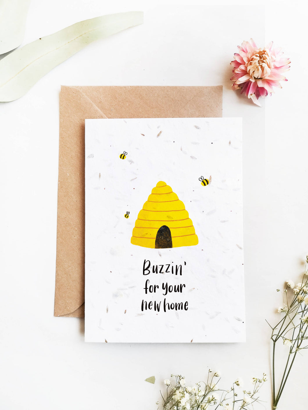 Buzzin' for your New Home Plantable Card