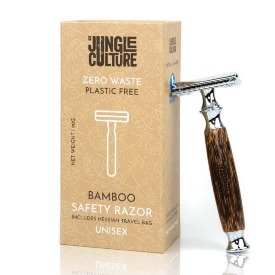 DARK BAMBOO REUSABLE SAFETY RAZOR (THICK HANDLE) Health and beauty OH MY GOOD Ireland