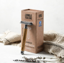 Load image into Gallery viewer, LIGHT BAMBOO REUSABLE SAFETY RAZOR (THIN HANDLE) Health and beauty OH MY GOOD Ireland
