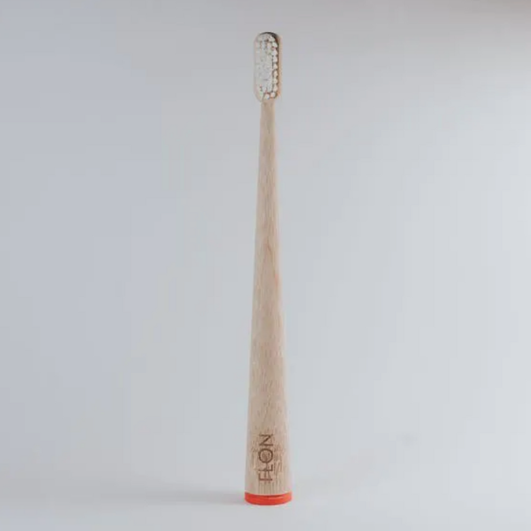 BAMBOO TOOTHBRUSH - RED (ADULT) Toothbrushes OH MY GOOD Ireland