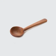 Load image into Gallery viewer, HAND CARVED OLIVE WOOD LONG HANDLED COFFEE SPOON  OH MY GOOD Ireland
