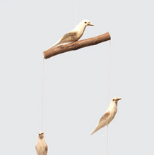 Load image into Gallery viewer, HANDCRAFTED NATURAL WOOD BIRD MOBILE  OH MY GOOD Ireland
